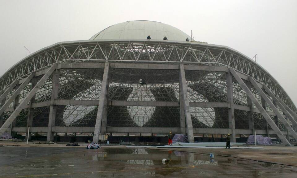 孝义温泉馆网架工程